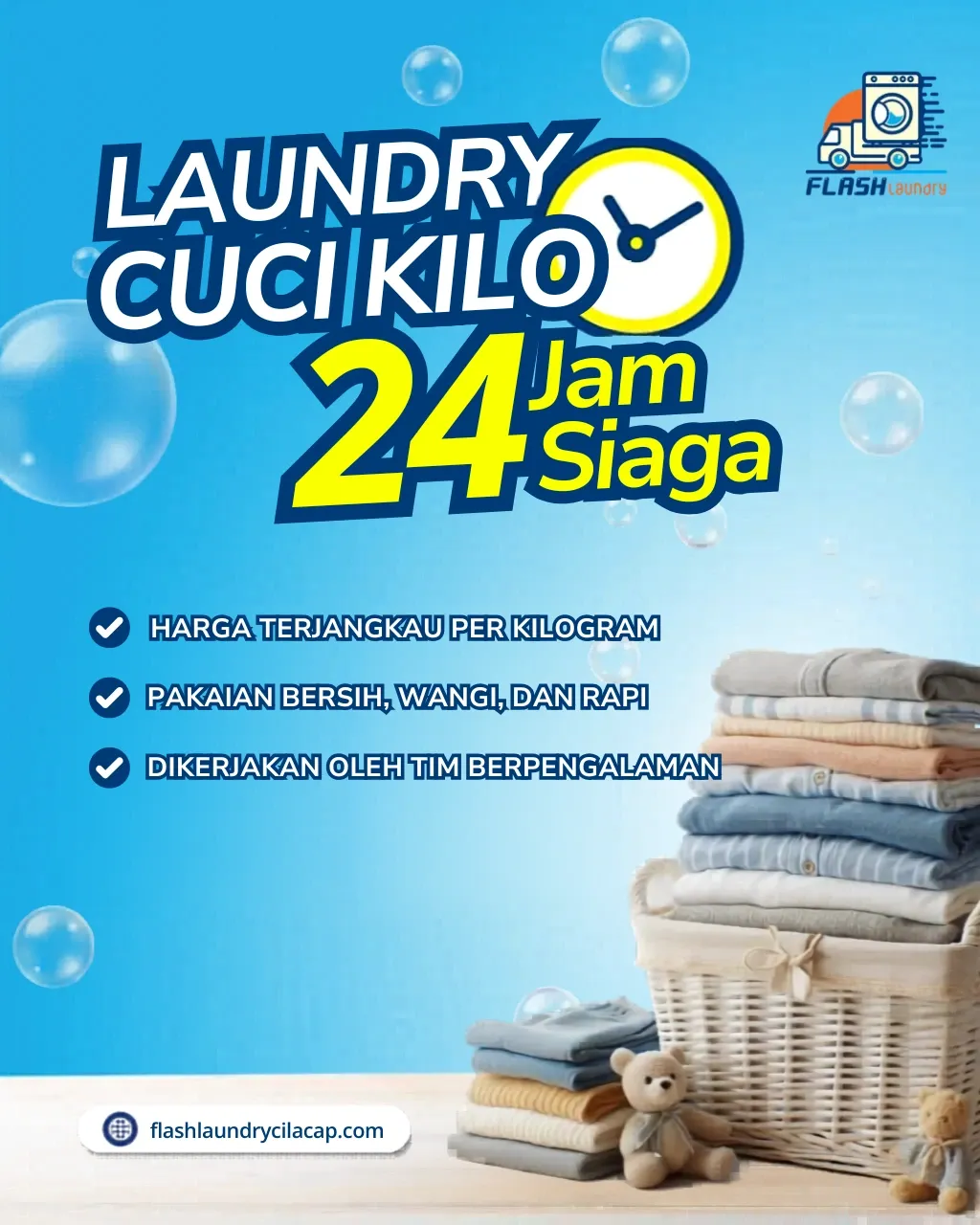 Cuci Bersih, Harum Segar: Rahasia Laundry Kiloan Favorit Warga Adipala